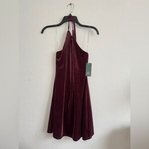 Wild Fable Velour Halter Mini Dress ✨NEW WITH TAGS✨